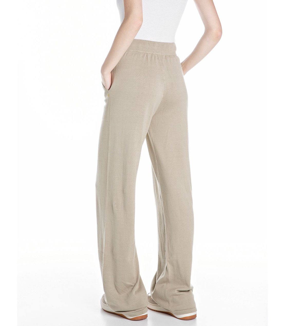 コットンMIX ニットパンツ 詳細画像 アイボリー 2